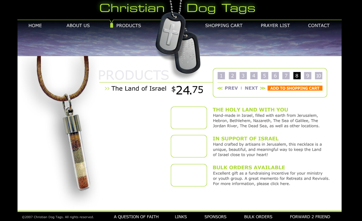 Christian Dog Tags, Religious Apparel
