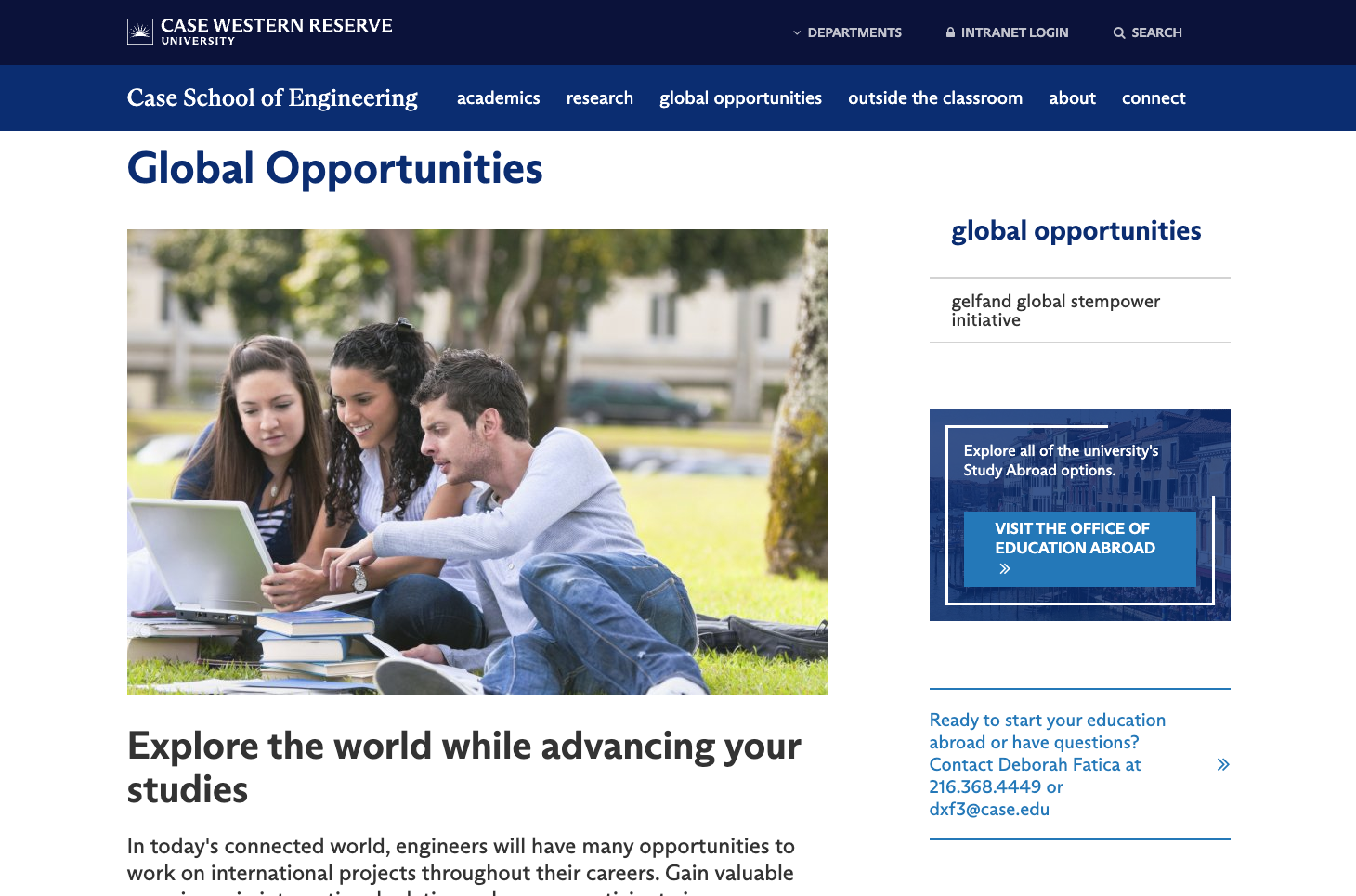 Case Western Reserve University School of Engineering website